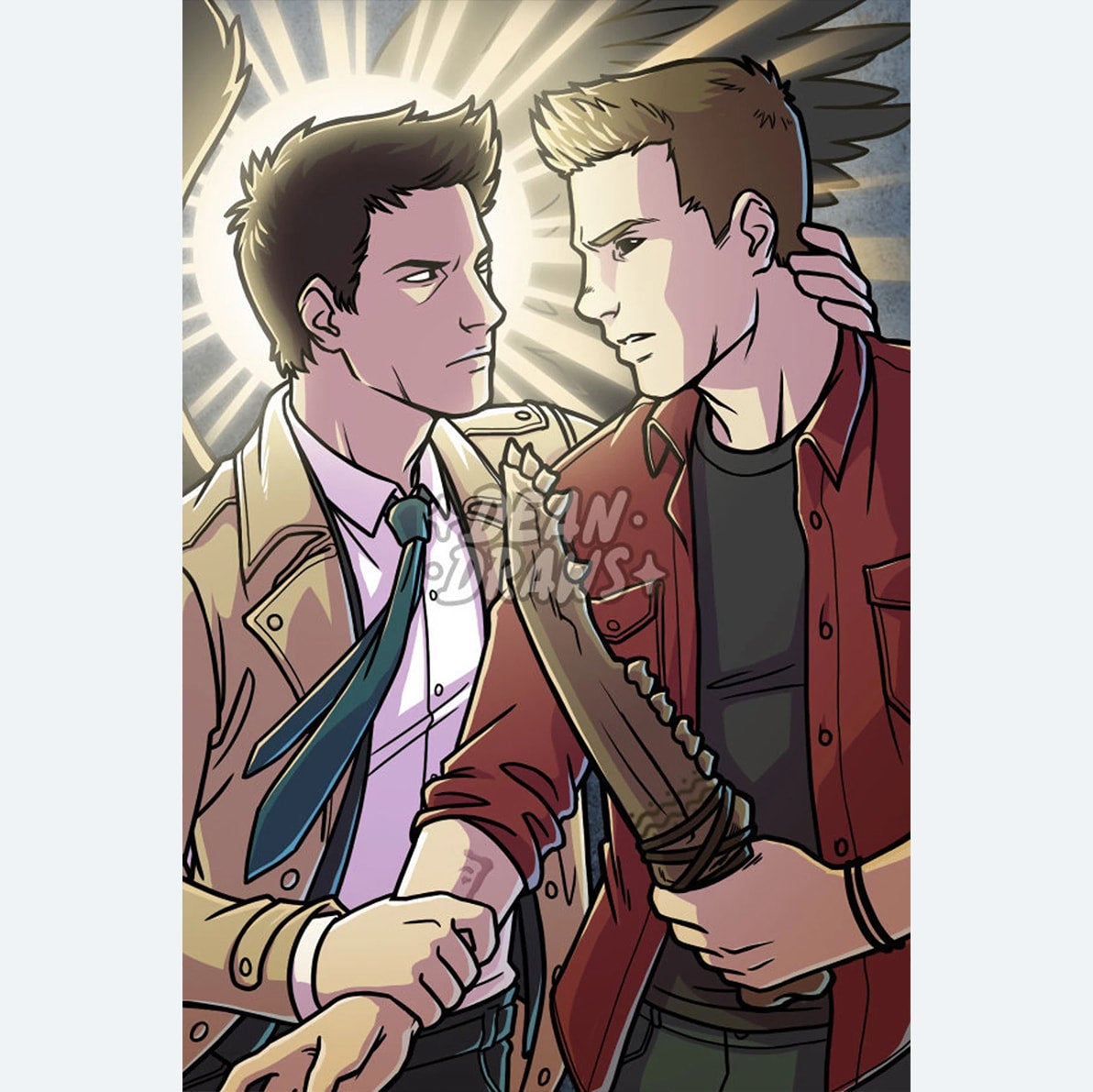 Castiel Grace Print | Dean Draws Art